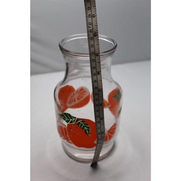 Vintage Anchor Hocking Orange juice carafe glass graphic Florida - Picture 10 of 10